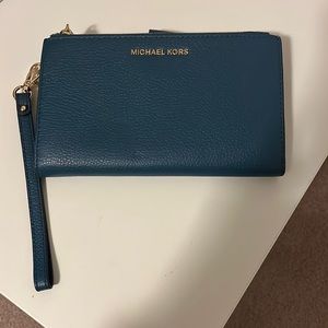 Michael kors, blue wallet. Lightly used.